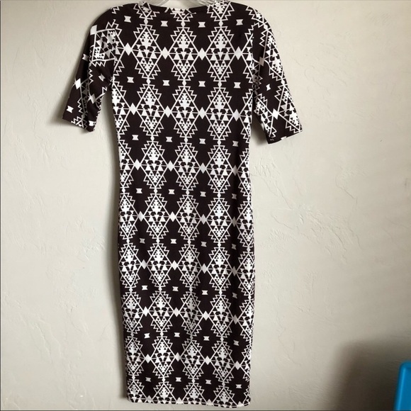 Lularoe “Julia” Aztec Body Con Print Dress - Picture 5 of 6
